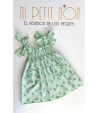 Vestido elástico con bolsillos palmeras de MON PETIT BONBON