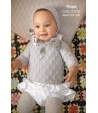 Conjunto jubón y cubrepañal gris Foque