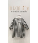 Vestido cuadros grises Mia y Lia