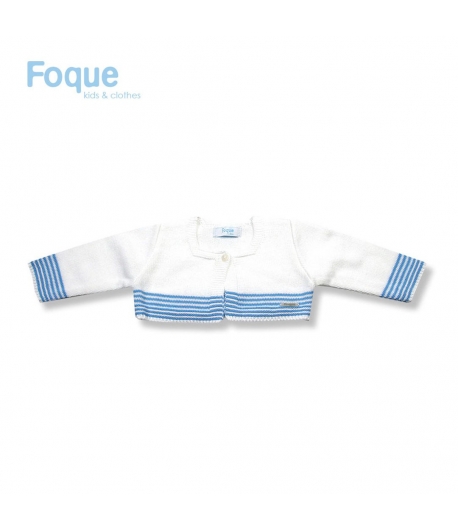 Chaqueta rayas azul Foque