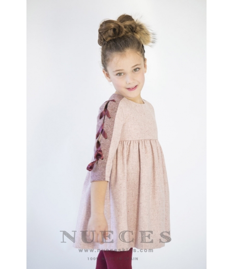 Vestido Mia granate Nueces