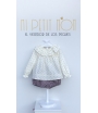 Conjunto niña estrellas blusa cuello volante José Varón