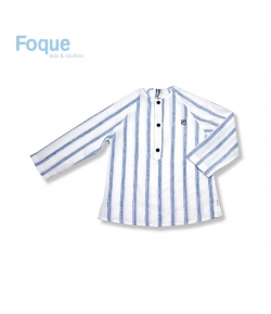 Camisa niño rayas azul Foque
