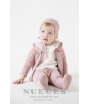 Jersey/Chaqueta cuello volante rosa Nueces