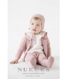 Jersey/Chaqueta cuello volante rosa Nueces