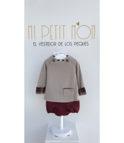 Bombacho y sudadera  granate Eve Children