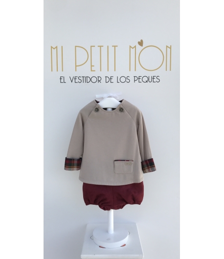 Bombacho y sudadera  granate Eve Children