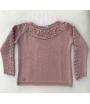 Jersey borlas y trenzas rosa Nueces