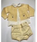 Conjunto bombacho y blusa cuello bebe Mariposa Kauli