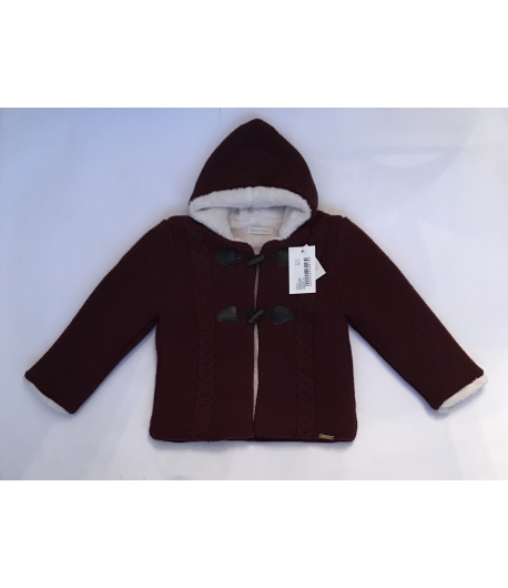 Chaquetón punto granate Cesar Blanco