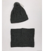 Conjunto gorro y cuello Gris Marengo Gorros Navarro