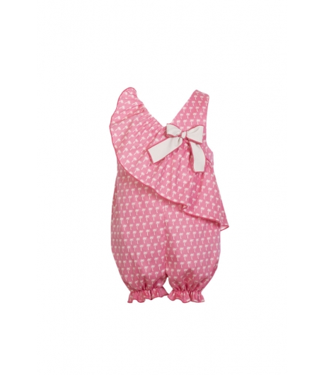 Mono coral palmeras corto Eve Children